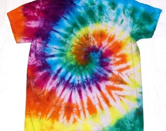 Tie Dye Shirt Spiral 100% Cotton