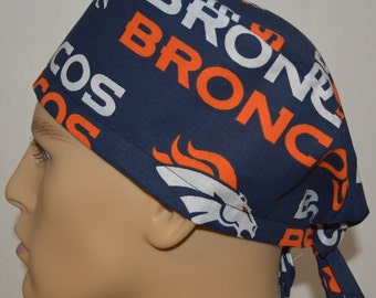 Denver Broncos Unisex Surgical Scrub Cap Hat