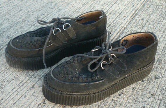 leather brothel creepers