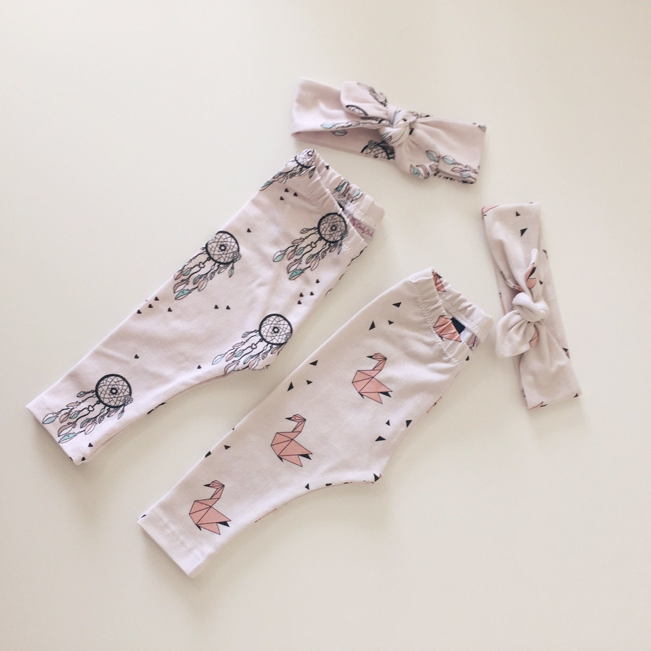 Baby girl leggings baby leggings for babies by MyCandyCloud