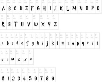 Harry Potter Downloadable Font ZIP file