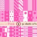 Bow Pattern Digital Scrapbook Paper Set 30 Sheets 15