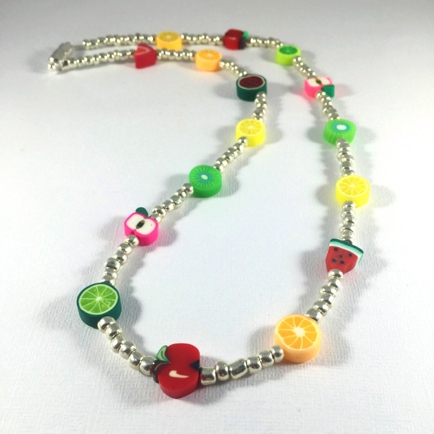 Fruit Necklace Summer Necklace Colorful Necklace Fruit