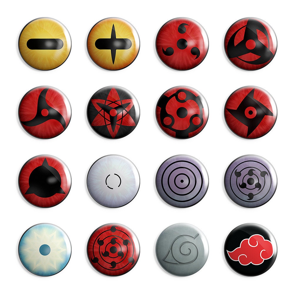  Naruto  Eye Pins Digital Pin Sharingan Rinnegan  Sasuke