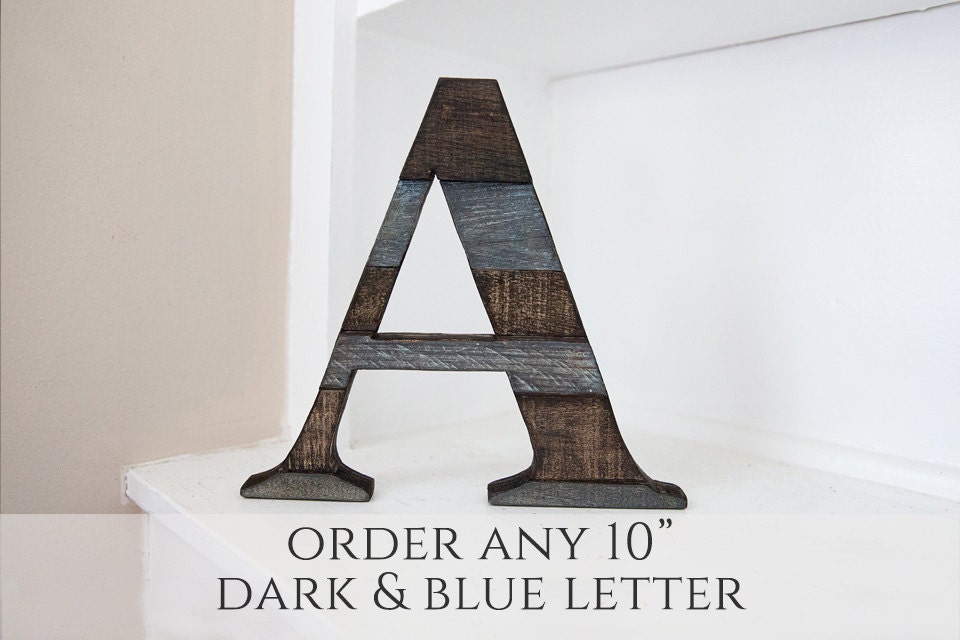 Alphabet Letters Wood Letter Farmhouse Decor Rustic Wall
