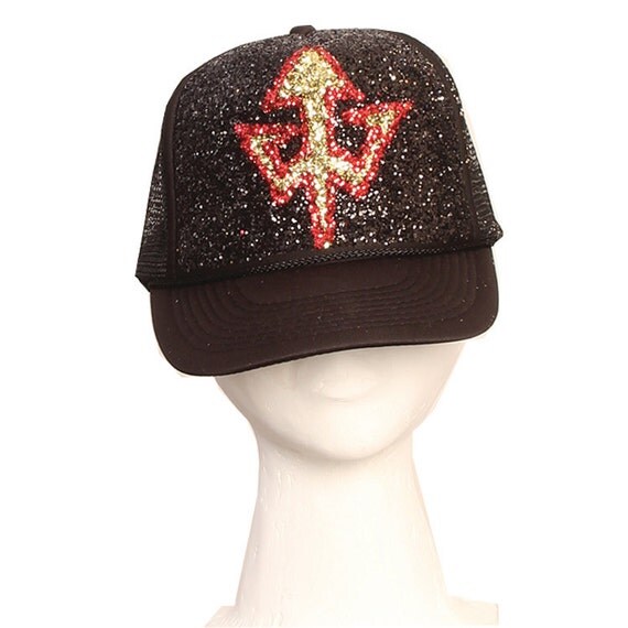 ASU Glitter Hat by SnapbackQueen on Etsy