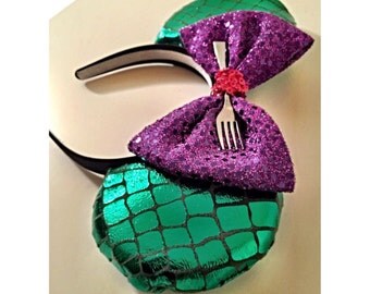 the little mermaid mickey ears, little mermaid ears, ariel minnie ears, ariel ears, ariel ears, ariel, mermaid ears,