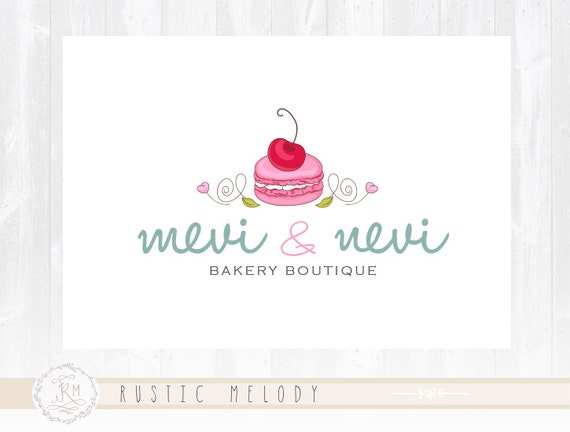 Bakery Shop Logo Macaron Logo Bakery Logo Sweets Logo