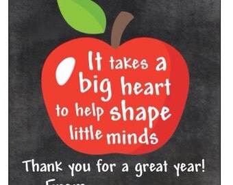 INSTANT DOWNLOAD Teacher gift tag-apple, chalkboard gift tag, teacher gifts, teacher tags, teacher gift tags, end of school year