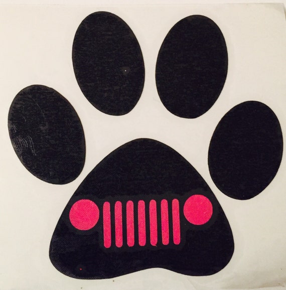 Download Dog Decal/Pink Jeep Grill Dog Vinyl Decal Sticker/Dog car