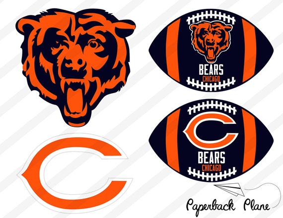 bears chicago nfl SVG PNG DXF Cut Files for use by Paperbackplane