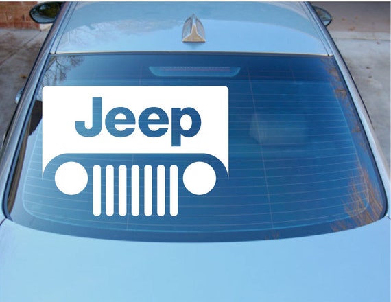 Jeep logo window decal #2