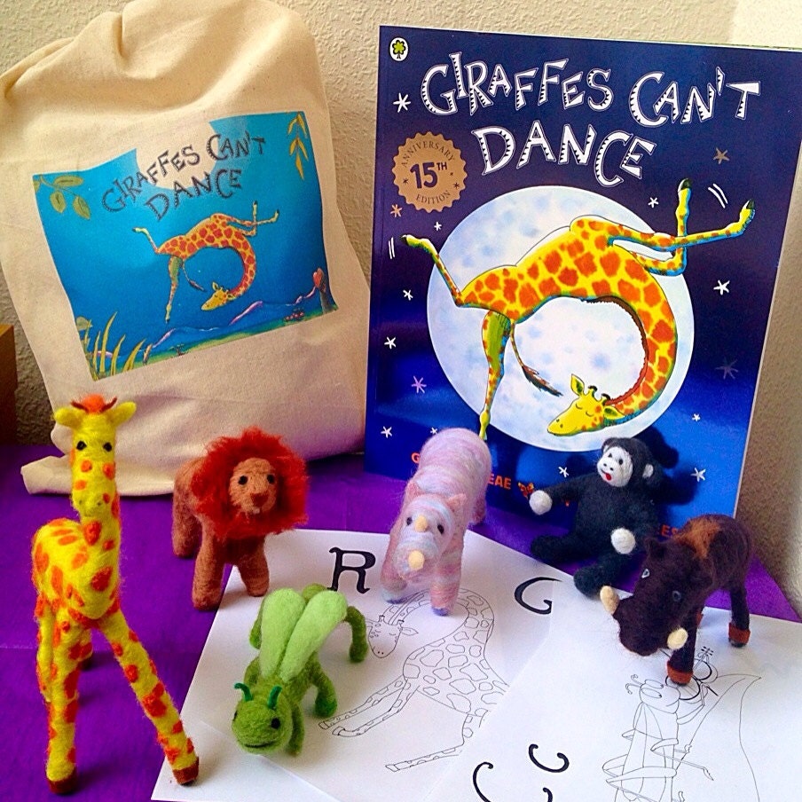 Giraffes can't dance Story Sack by MagicStories on Etsy