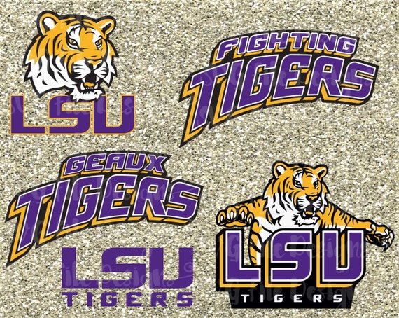 Download University of Louisiana LSU Fighting Tigers by SVGFileDesigns