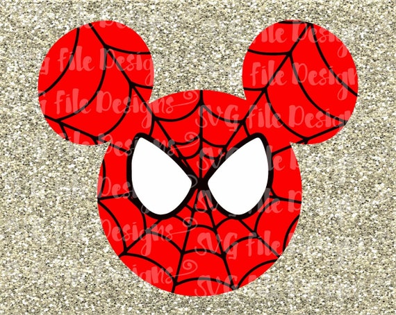 Mickey Mouse Spiderman Costume Disney Layered by SVGFileDesigns