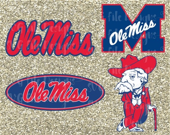 University of Mississippi Rebels Ole Miss State Football Logo Cutting ...