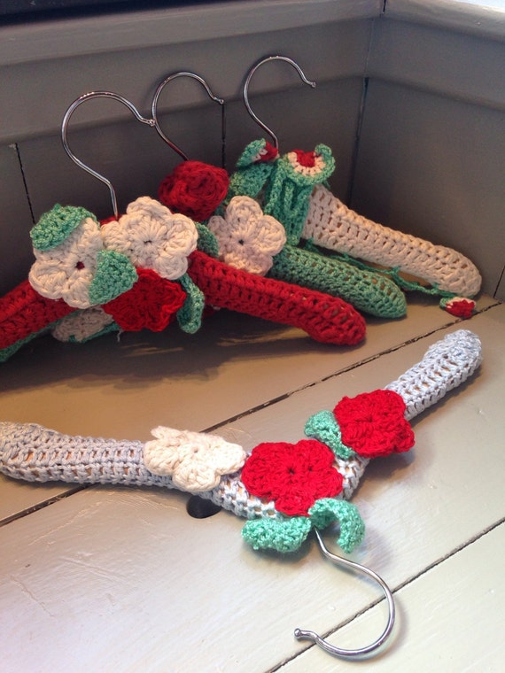 Crocheted Childrens Clothes Hangers