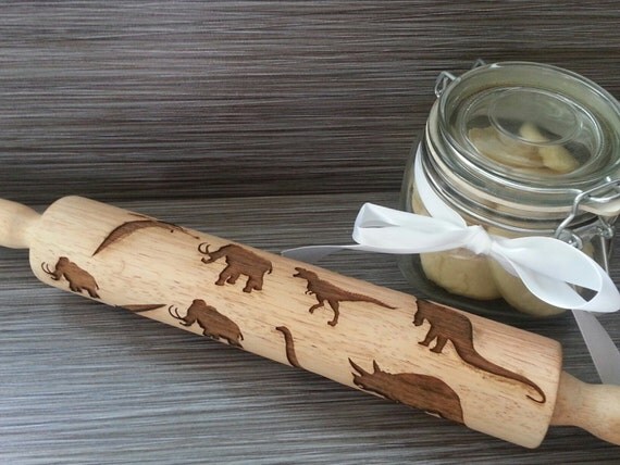 Rolling Pin with Dinosaurs