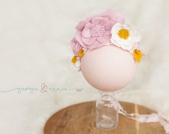 Felt Headpiece Baby Girl (Sitter) - Photography Prop