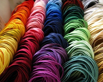 60 meters SOUTACHE set - 60 colours x 1 meter of great quality rayon soutache for soutache embroidery. Starter kit for soutache jewelry