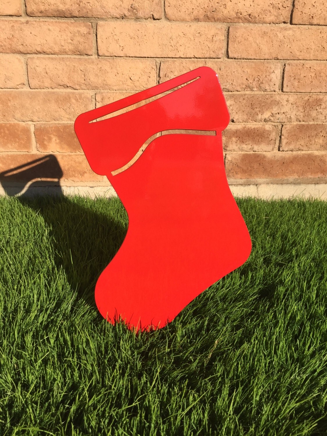 stocking 15 metal yard art christmas lawn decor outdoor stocking 15 metal yard art christmas lawn decor outdoor