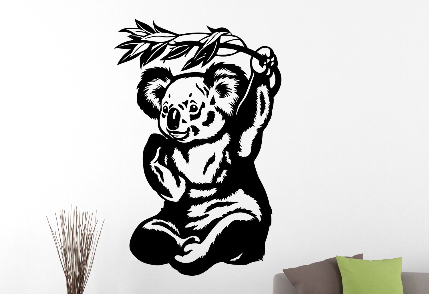 Koala Sticker Animal Wall Decal Home Wall Decor Living Room