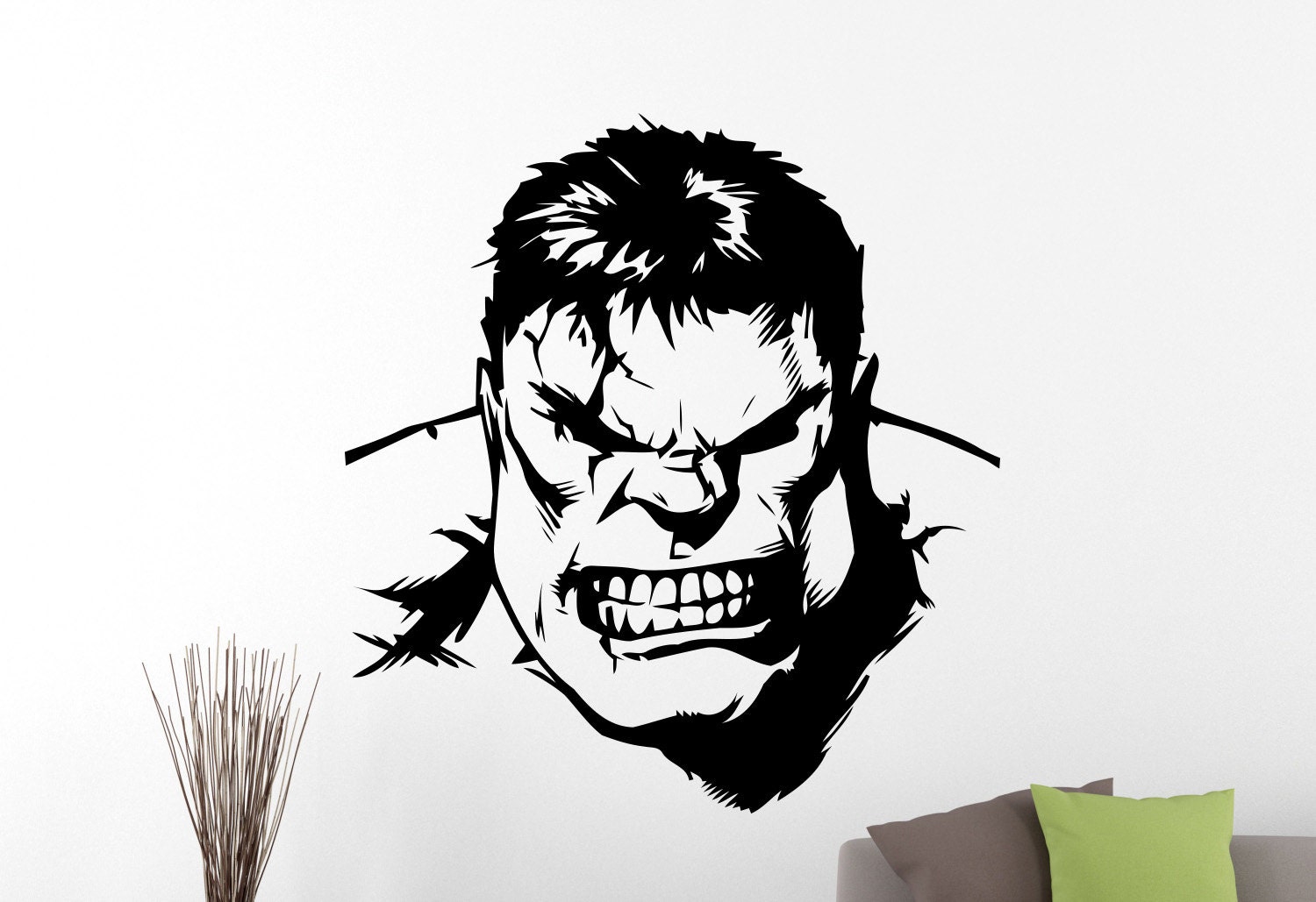 Hulk Wall Decal Superhero Stickers Home Interior Design Living