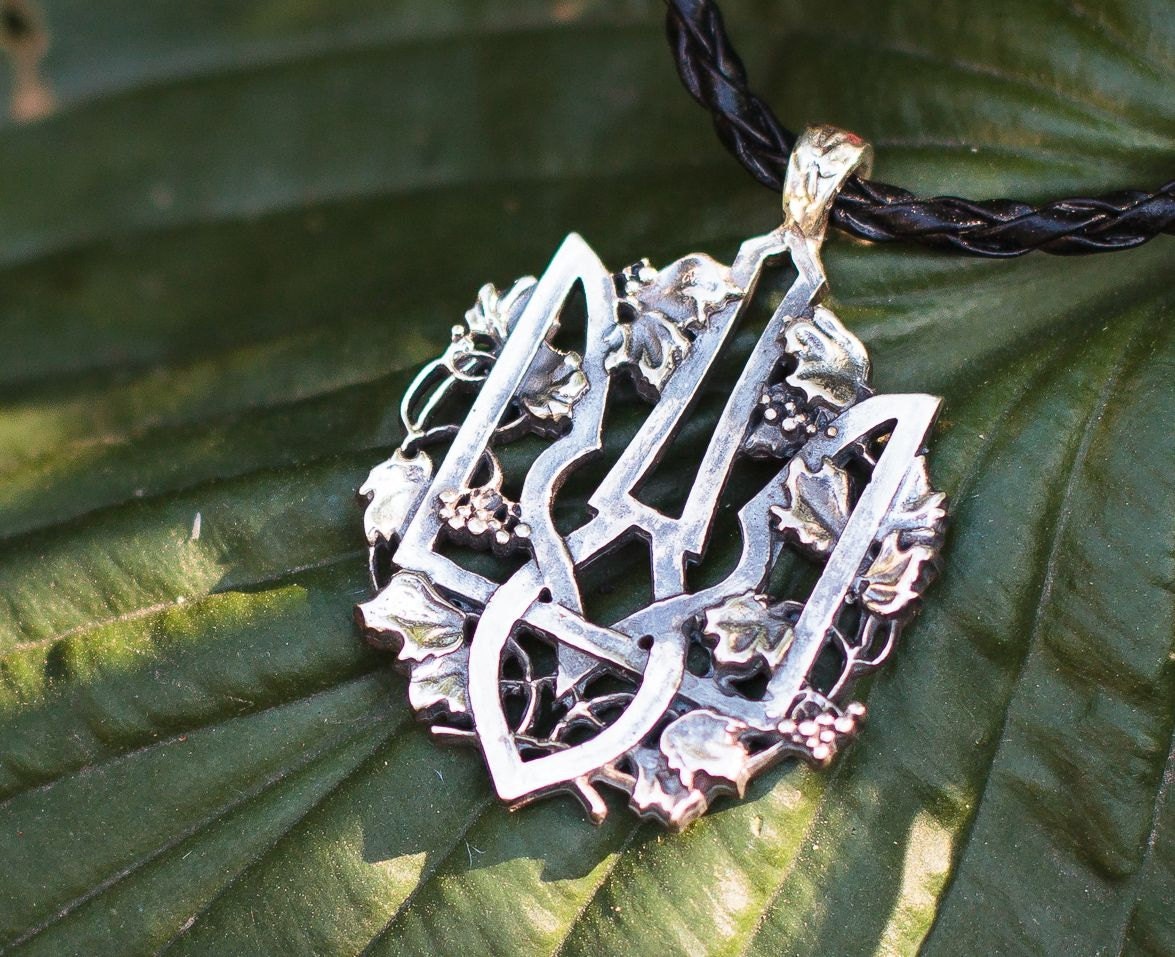 Ukrainian trident silver trident ukrainian tryzub ukrainian
