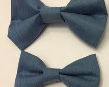 Father Son Christmas Bow Tie, Father Son Matching Bow Ties, Christmas ...