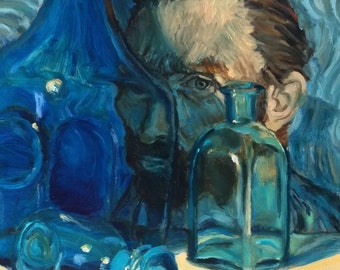 Van Gogh Portrait Original Oil Painting Wall Art