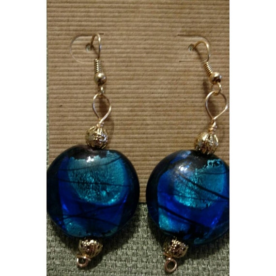 Glass Bead Earrings By Blueknighgirltrinket On Etsy