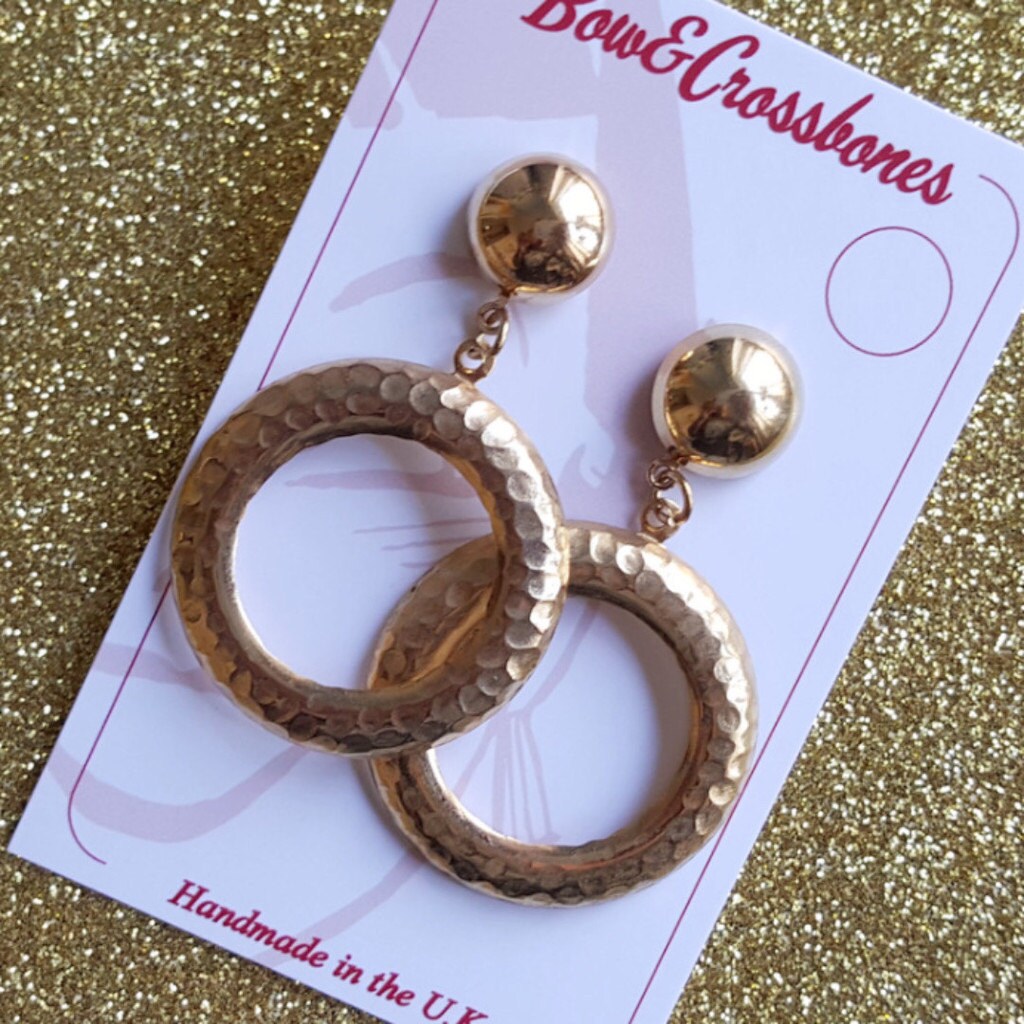 vintage barbie hoop earrings