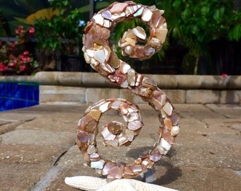 Seashell cake topper | Etsy