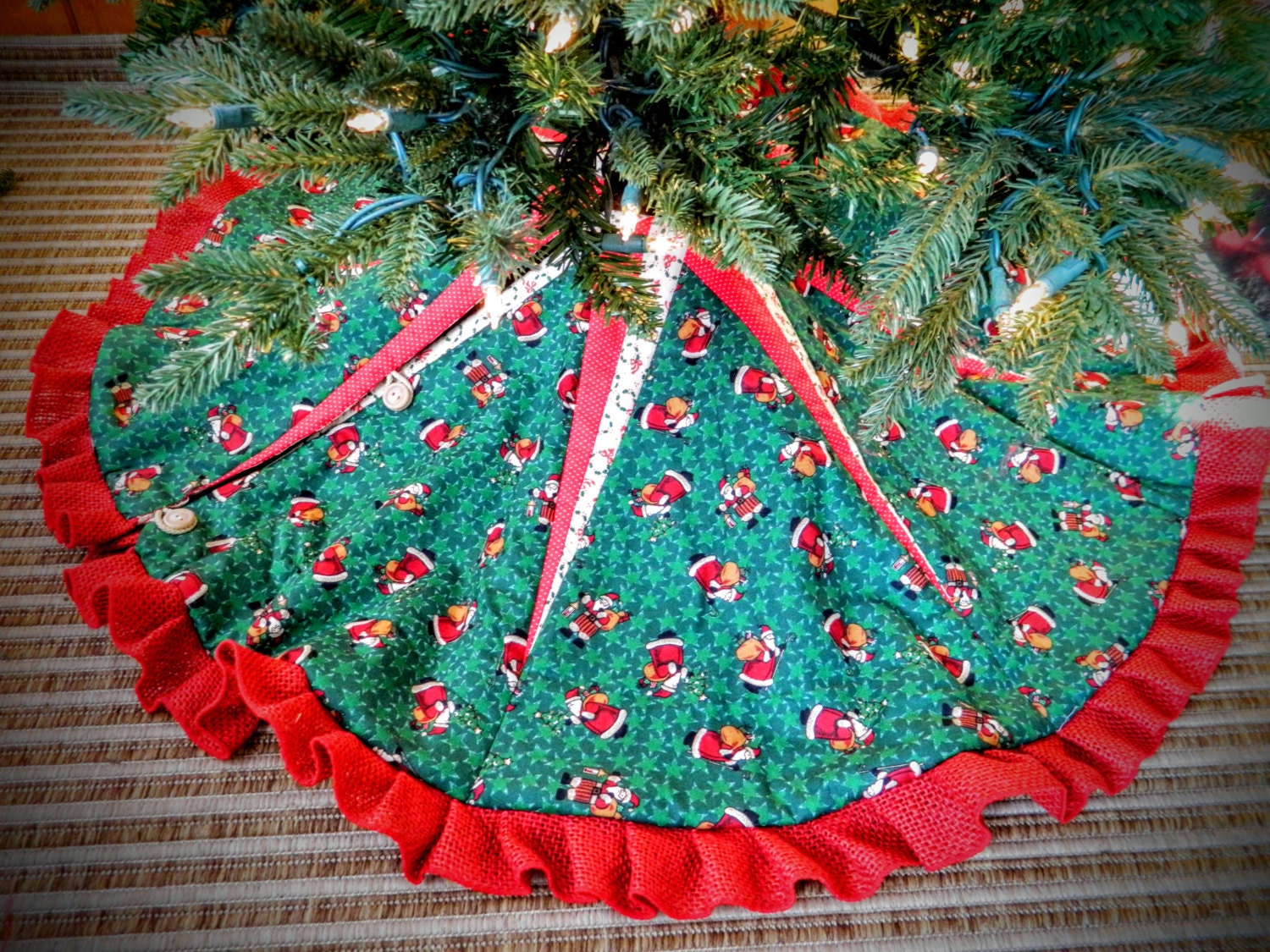 tree skirt vintage country santa tree skirt vintage country santa