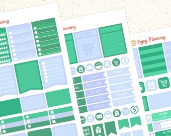 DECEMBER Planner Kit ECLP Printable Stickers Monthly Planner