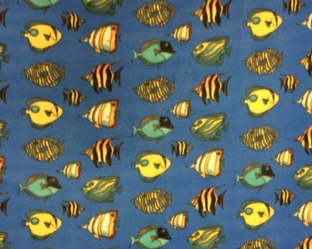 Fleece Fabric Fish Fishing Style 996 60 Wide by
