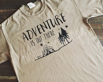 adventure is out there t shirt