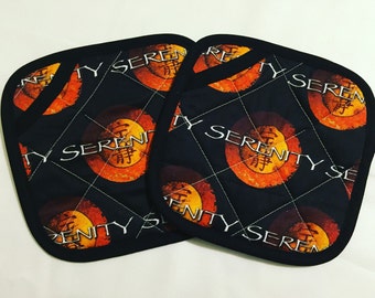 Firefly Serenity Pot Holders - set of two
