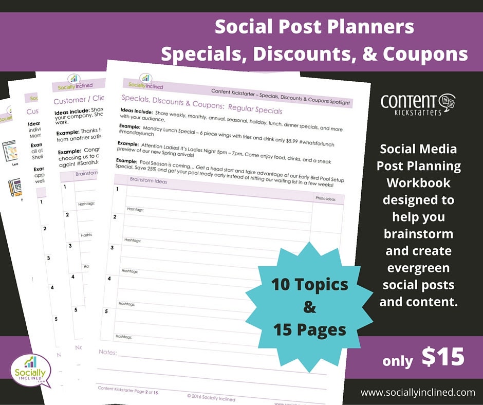 Social media discount coupons
