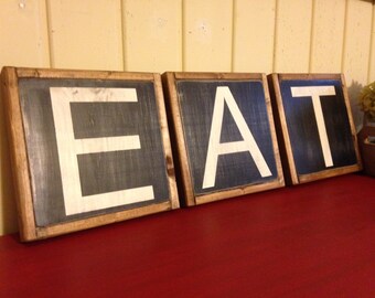 Eat Wall Decor rustic eat sign | etsy Eat Wall Decor rustic eat sign | etsy
