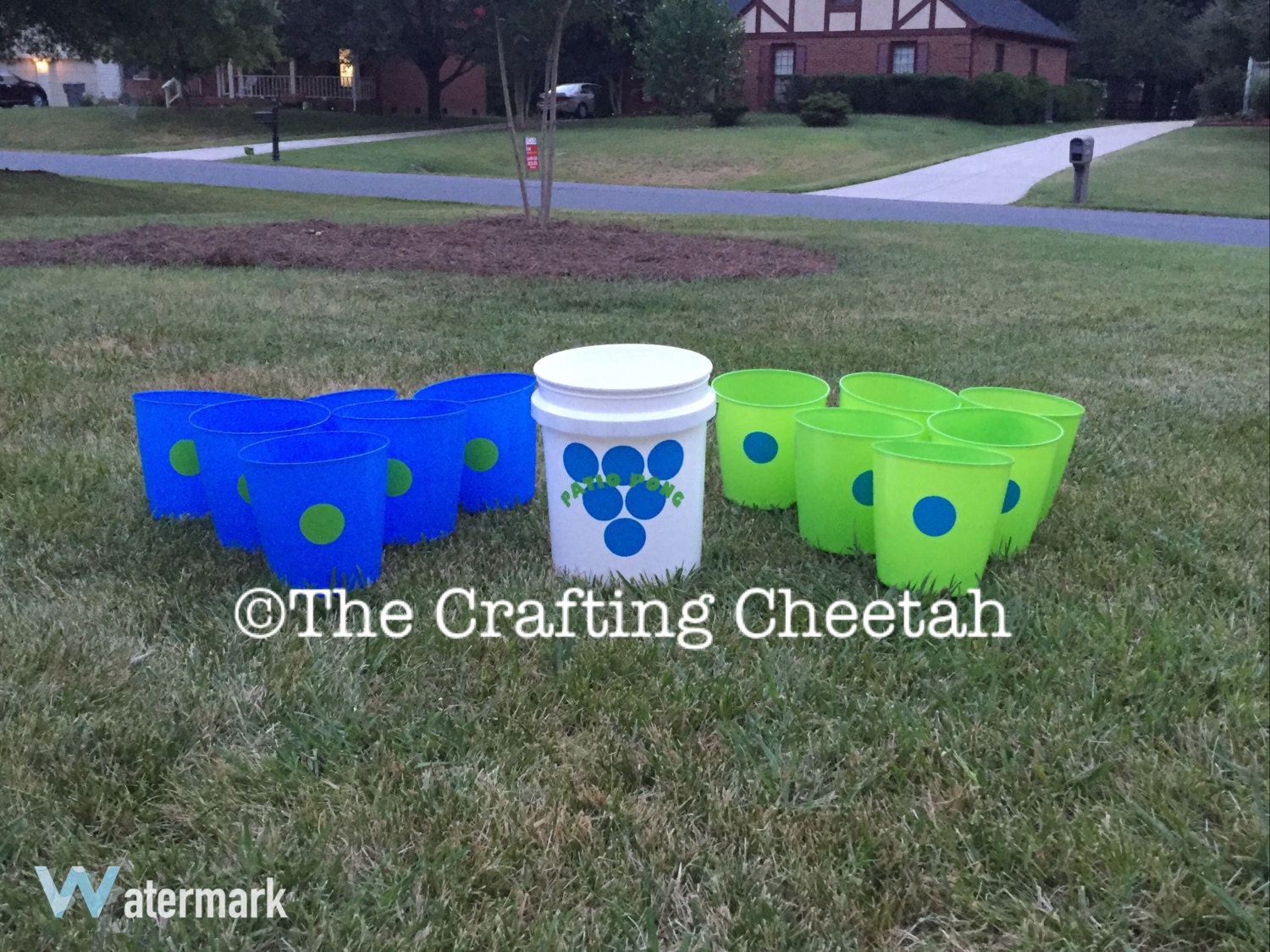 Patio Pong large yard game beer pong patio by TheCraftingCheetah