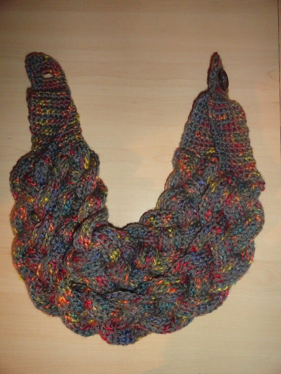 Double Layered Braided Cowl by SandruxCrochet on Etsy