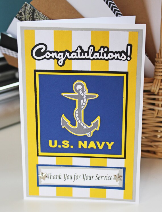 Navy Card Navy Retirement Card Navy Promotion Card Military