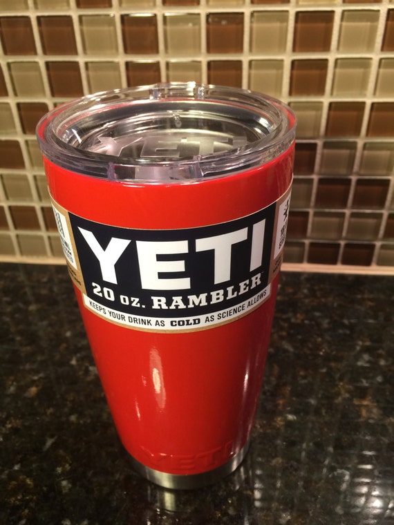 Custom YETI 20 oz Rambler Red / Powder Coated