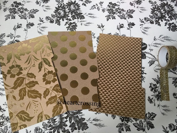 Louis Vuitton-Inspired Gold Foil Personal Size Planner