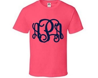 monogram tee shirts