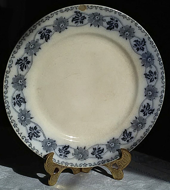 Antique SOHO POTTERY Tunstall Porcelain Plate Dish
