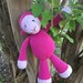 pink stuffed monkey