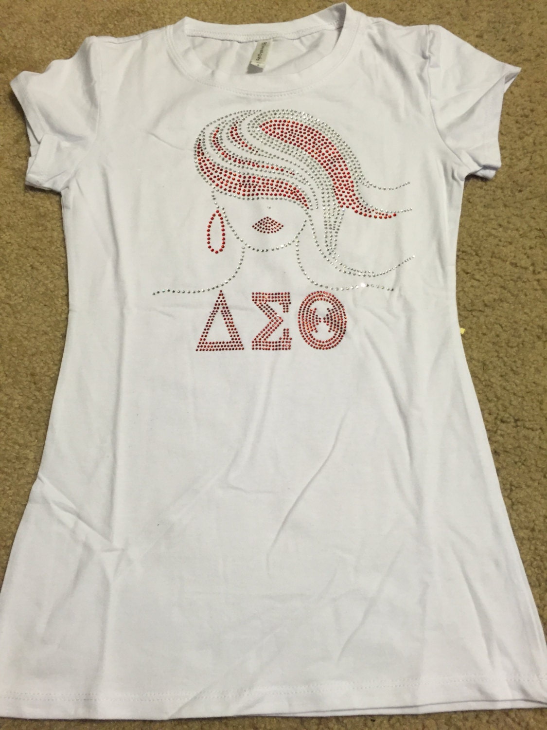 CLEARANCE SALE White Delta Sigma Theta by PsalmBeStillDesigns