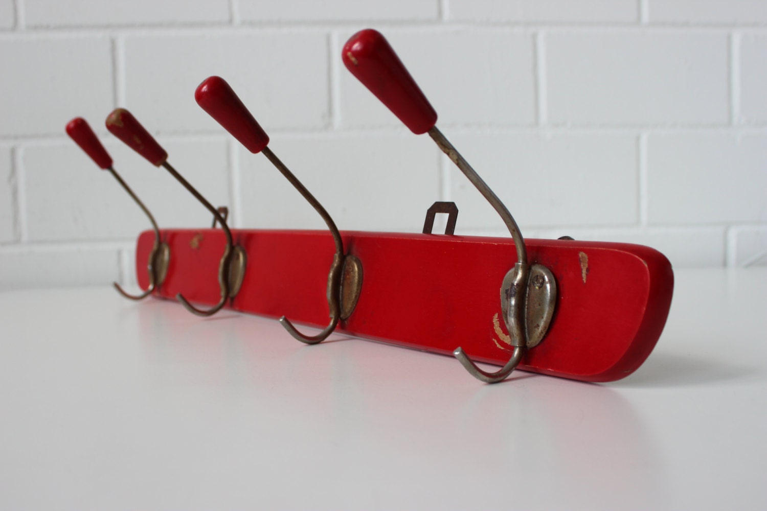 Appendiabiti in legno vintage cremagliera di mellowplace su etsy